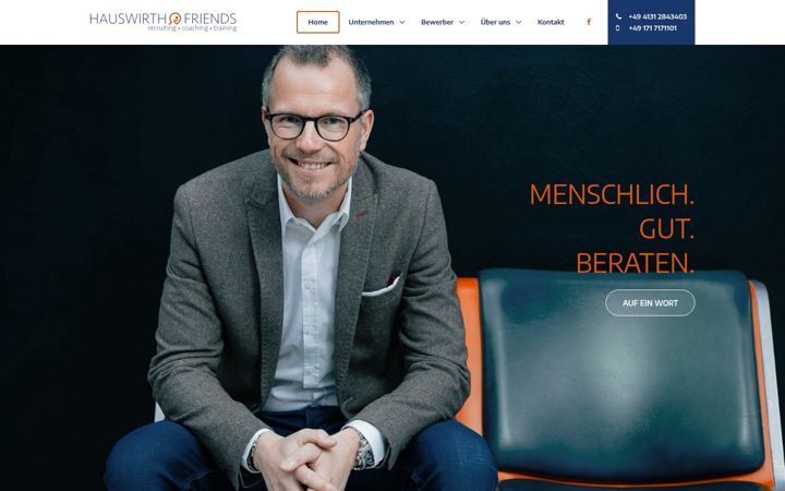 Ekrano kopija hauswirth-friends.de