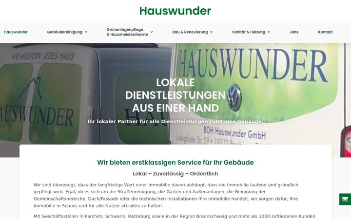 Screenshot of hauswunder.de