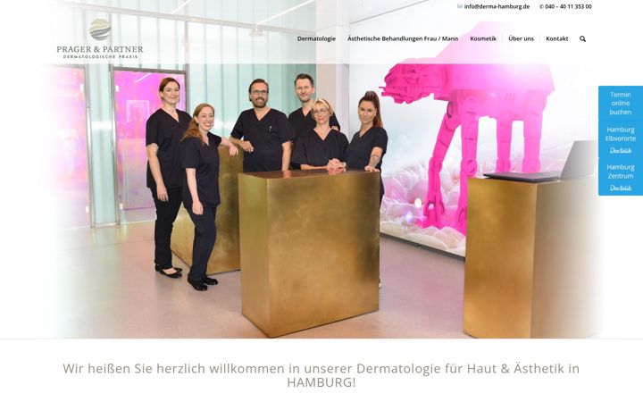 Screenshot of haut-aesthetik-hamburg.de