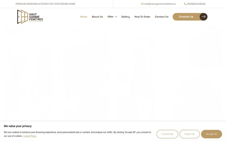 Screenshot of haut-gamme-fenetres.eu