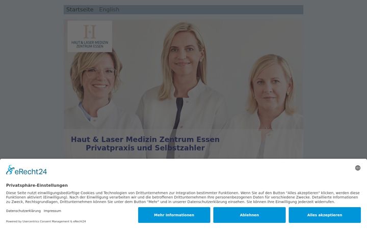 Screenshot of haut-laser-essen.de