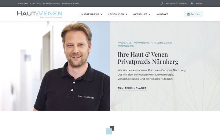 Screenshot van haut-venen-nuernberg.de