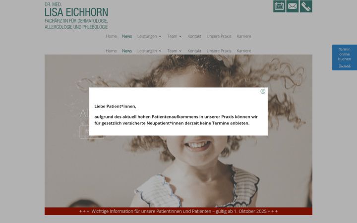 Екранна снимка на hautaerztin-planegg.de