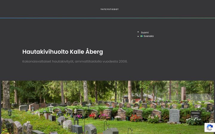 Screenshot of hautakivihuolto.fi