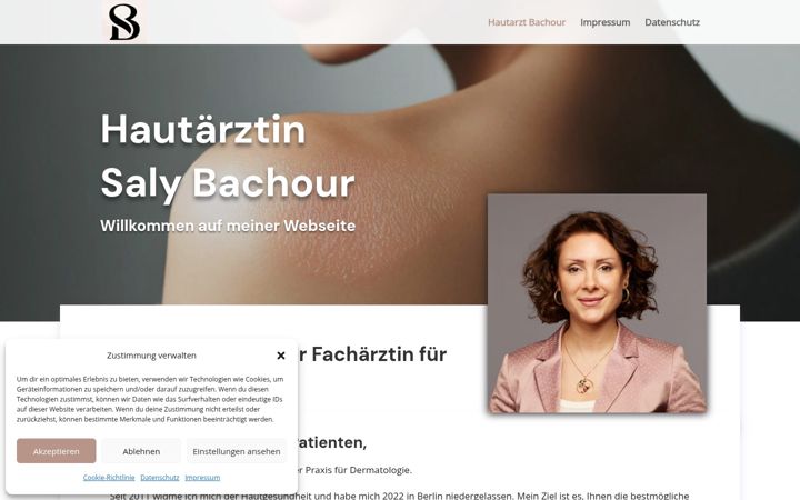 Screenshot of hautarzt-bachour.de