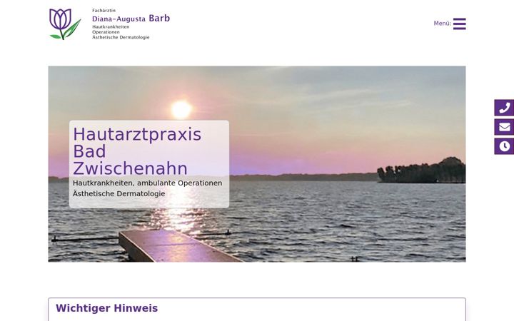 Screenshot of hautarzt-barb.de