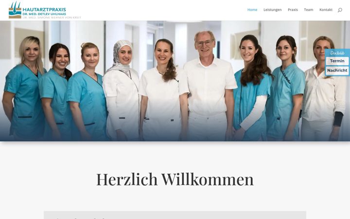 Screenshot von hautarzt-bodenseekreis.de
