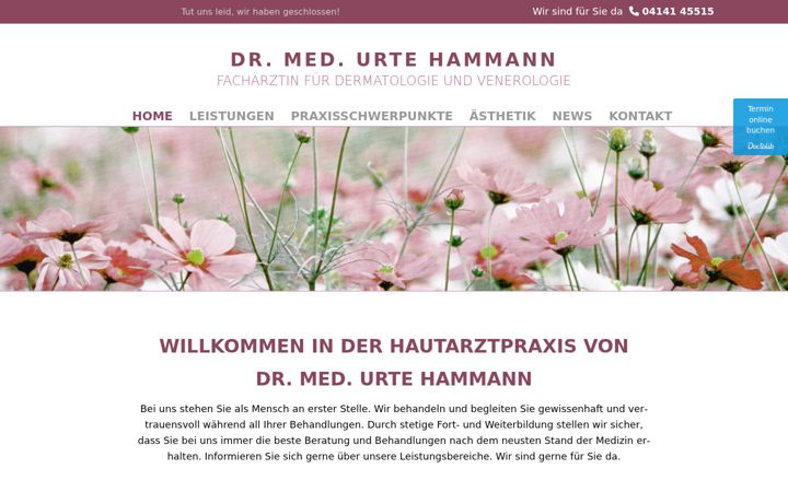 Screenshot of hautarzt-hammann.de
