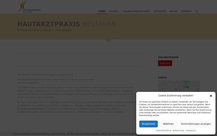 Screenshot von hautarzt-neufahrn.de