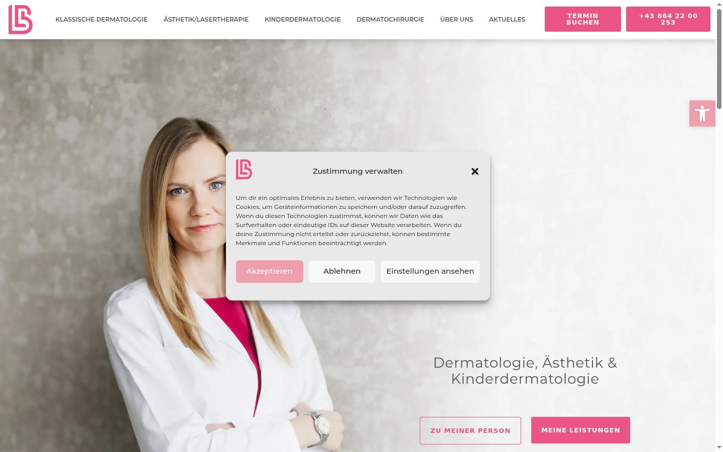 Sutikimo reklamjuostės, rodytos prieš bet kokią sąveiką, ekrano kopija