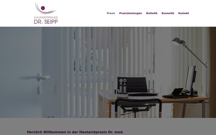 Screenshot of hautarzt-seipp.de