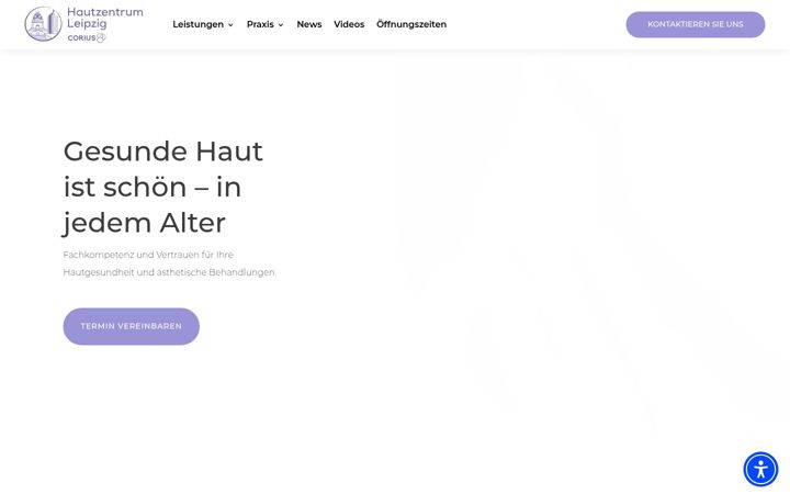 Screenshot of hautarztpraxis-baege.de
