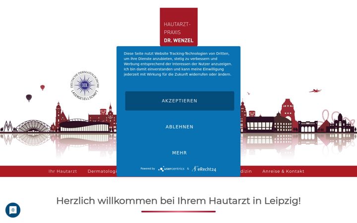 Screenshot of hautarztpraxis-wenzel.de