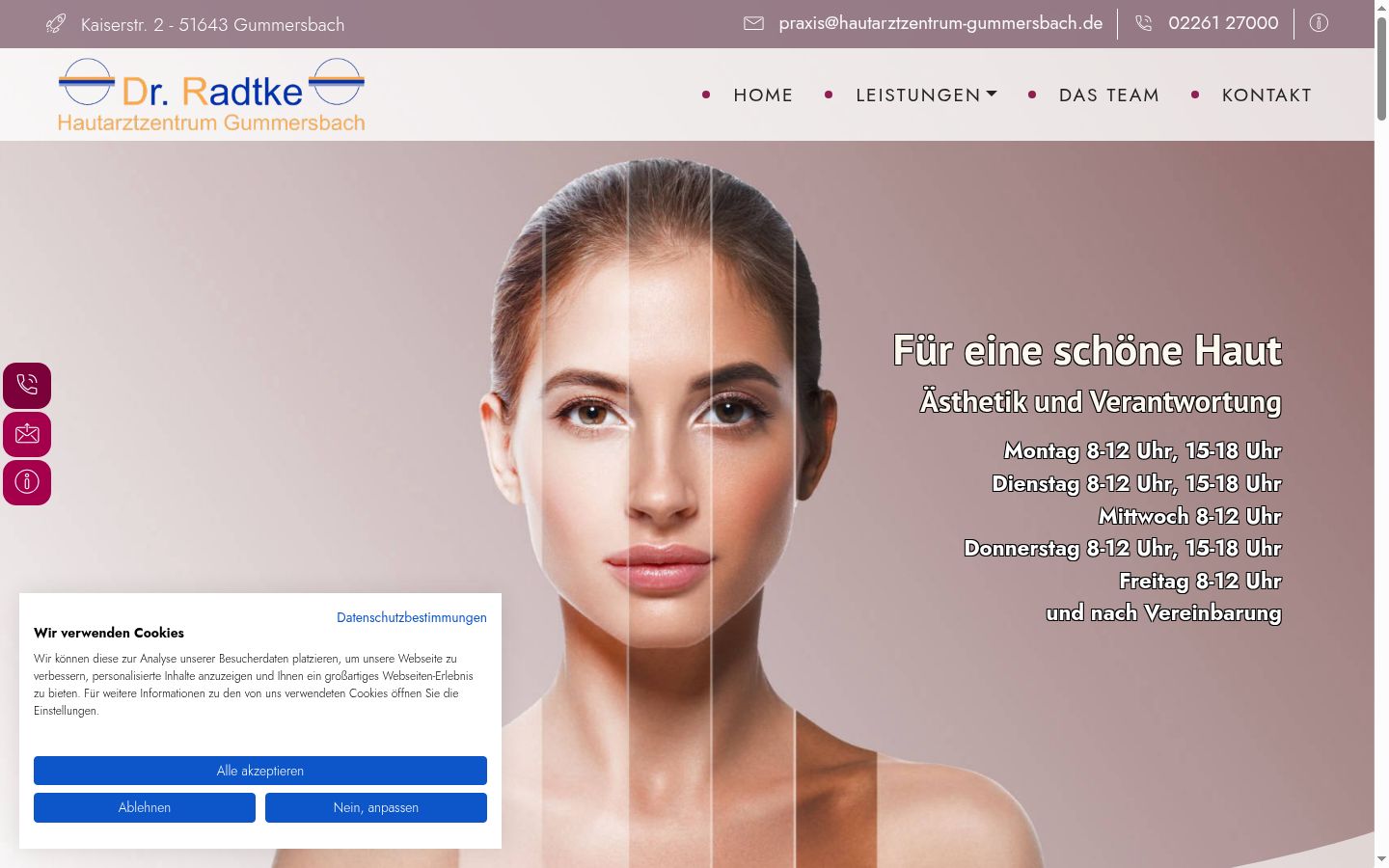 Screenshot van de toestemmingsbanner zoals getoond vóór enige interactie