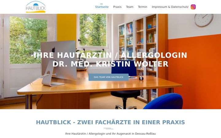 Screenshot of hautblick-dessau.de