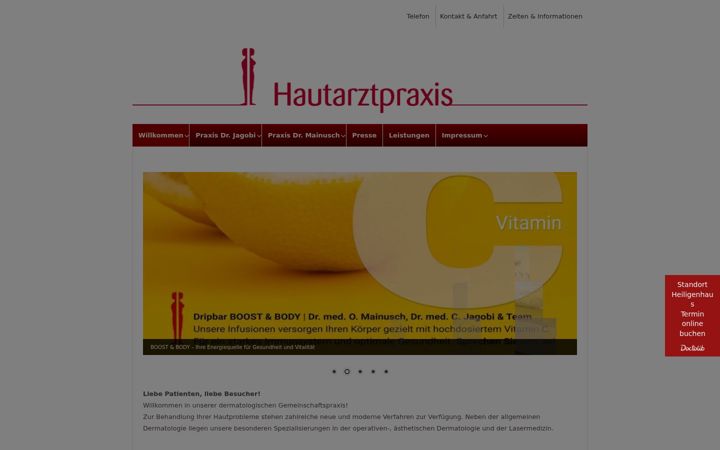 Screenshot of hautconnection.de