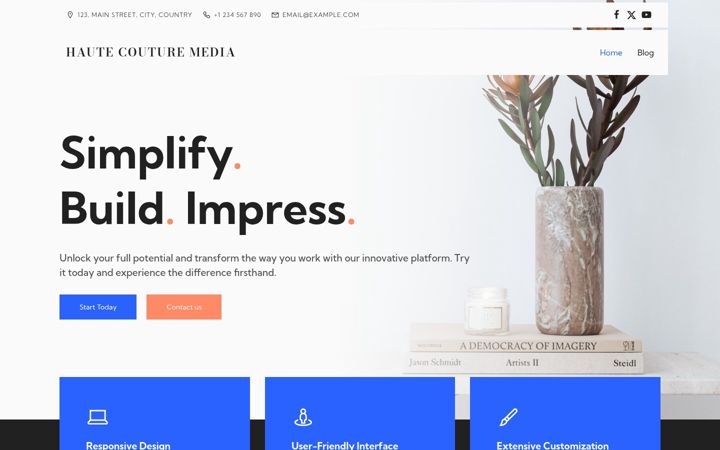 Screenshot of haute-couture-media.com