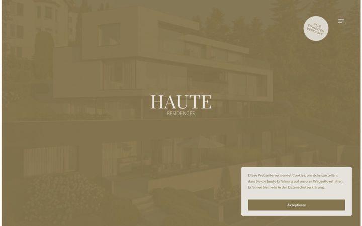 Screenshot of haute-residences.ch