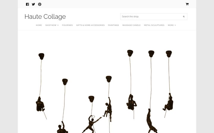 Screenshot of hautecollage.com