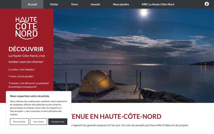 Screenshot of hautecotenord.com