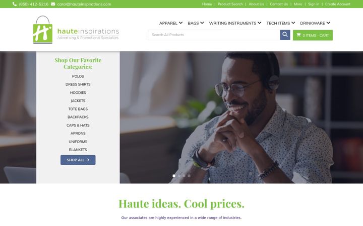 Screenshot of hauteinspirations.com
