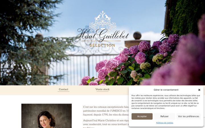 Screenshot of hautguillebotselection.com