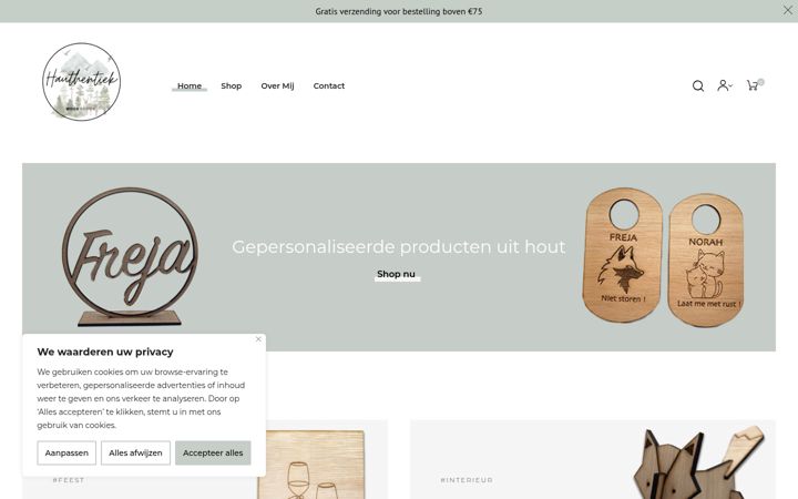 Screenshot of hauthentiek.be