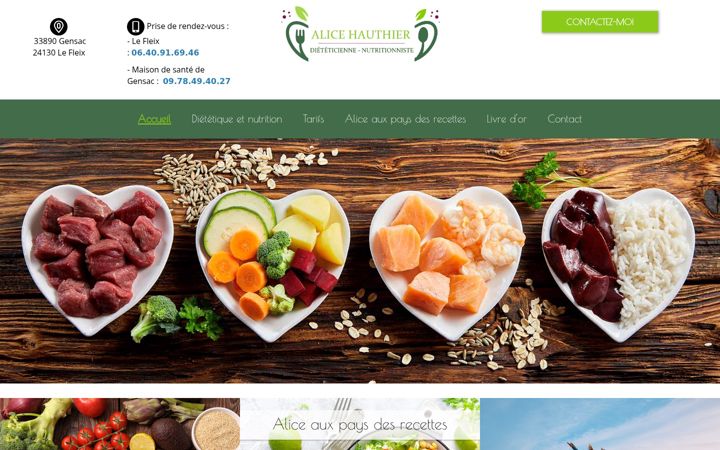 Screenshot of hauthierdieteticienne.fr