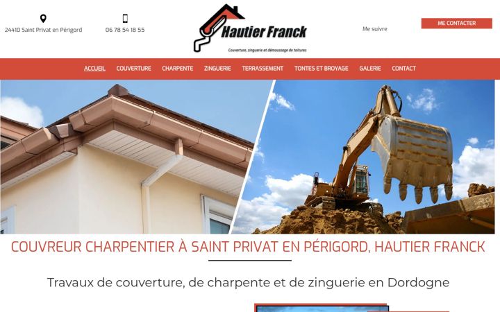 Screenshot of hautier-couverture-zinguerie.fr