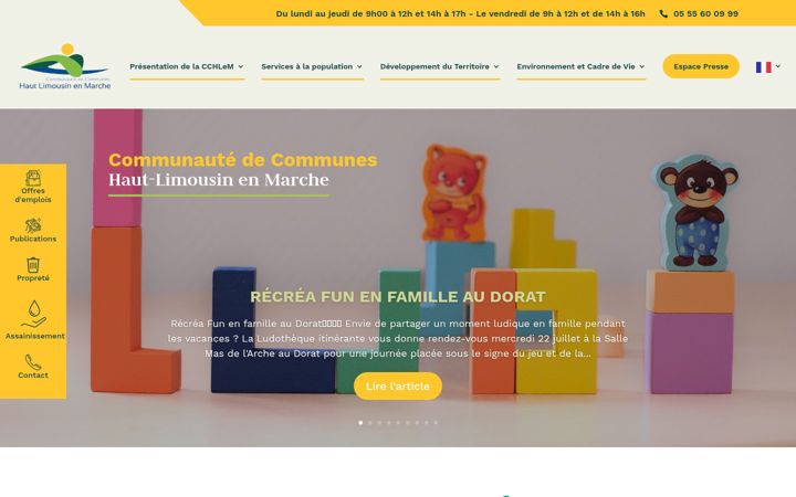 Screenshot of hautlimousinenmarche.fr