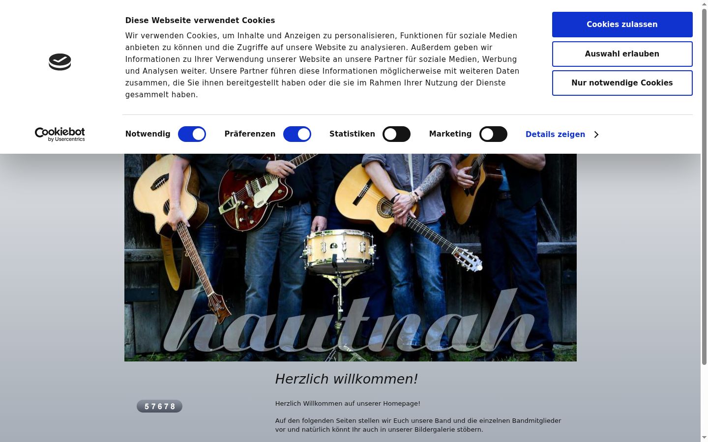 Screenshot tal-banner tal-kunsens muri qabel kwalunkwe interazzjoni