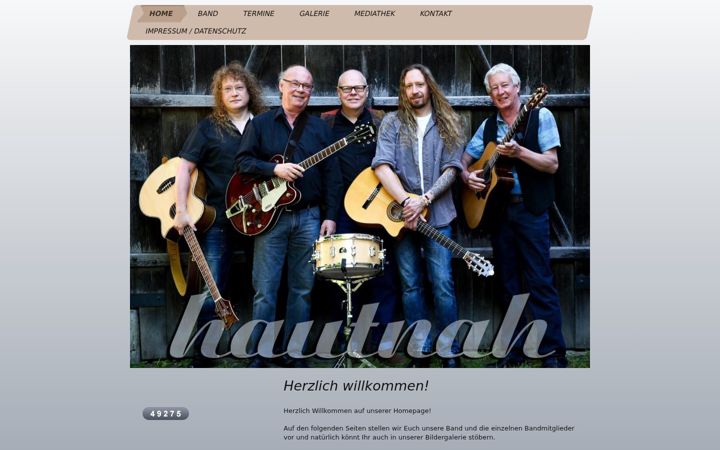 Screenshot of hautnah-music.de