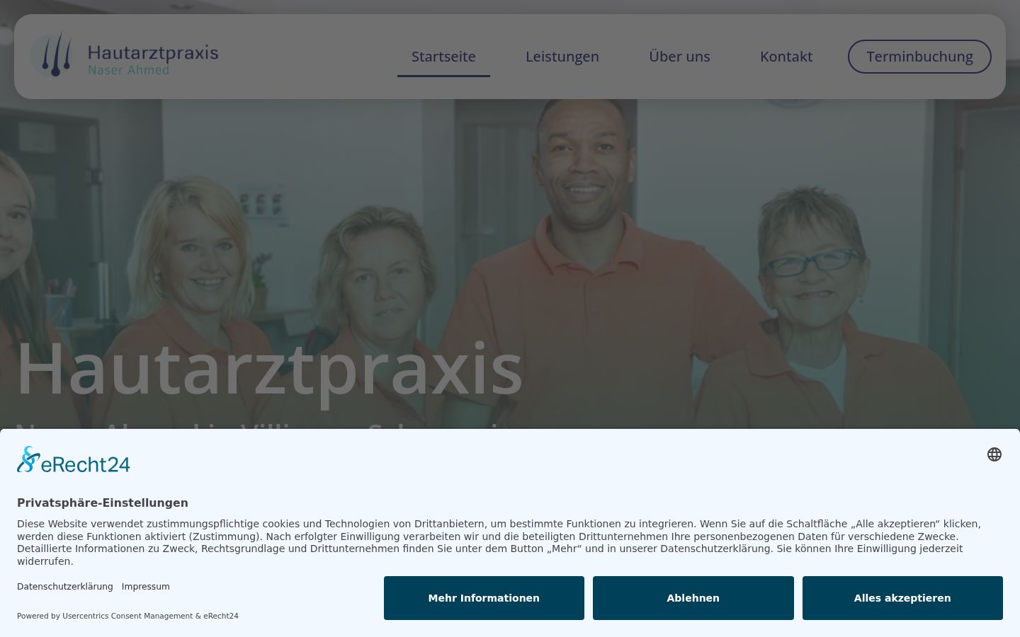 Ekrānuzņēmums ar piekrišanas baneri, kas tika rādīts pirms jebkādas mijiedarbības