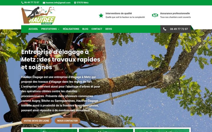 Screenshot of hautree.fr