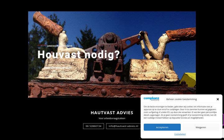 Screenshot of hautvast-advies.nl