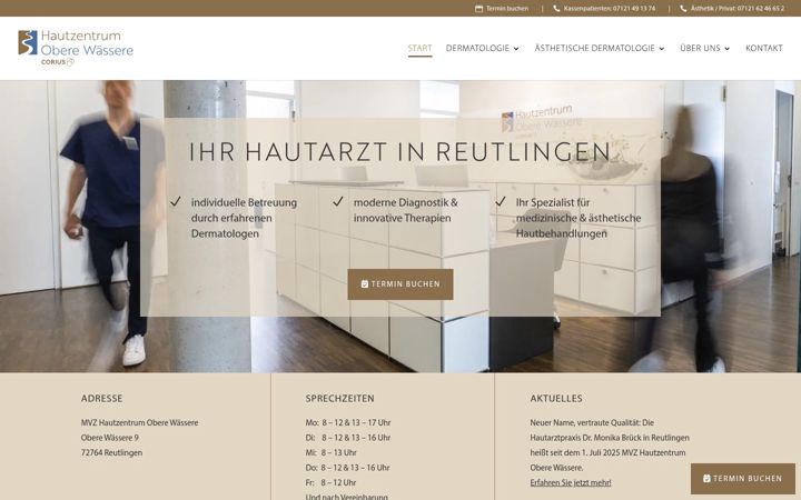 Snimka zaslona za hautzentrum-obere-waessere.de