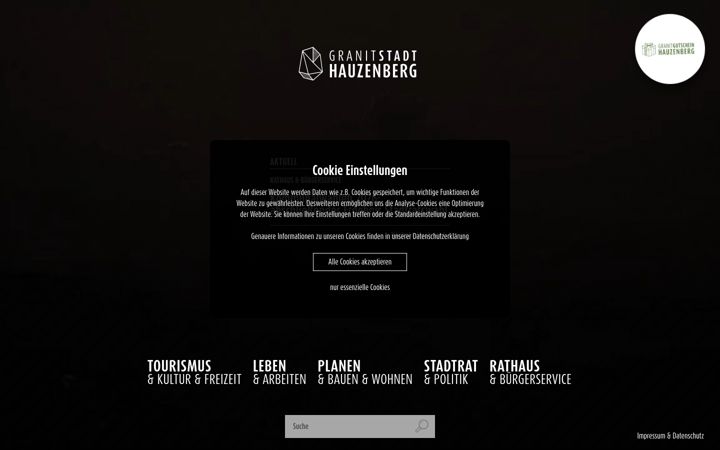 Screenshot of hauzenberg.de