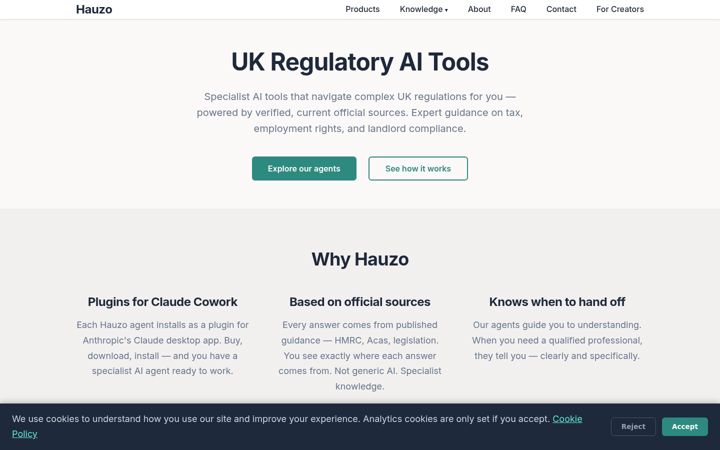 Screenshot of hauzo.com