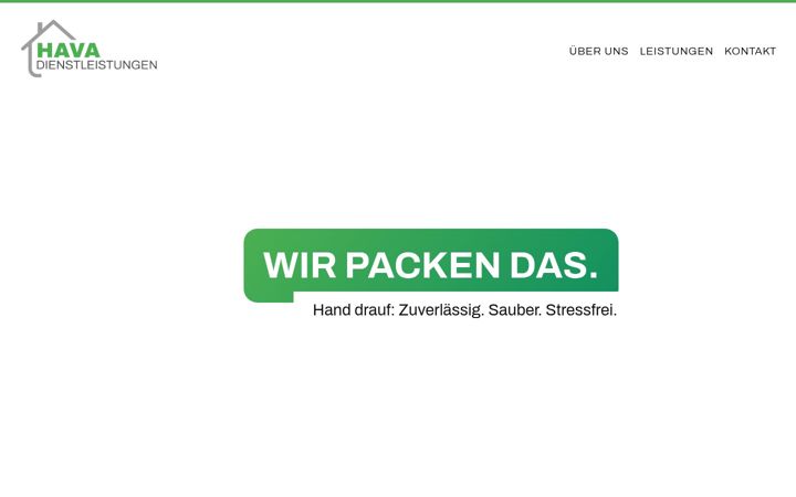 Screenshot of hava-dienstleistungen.de