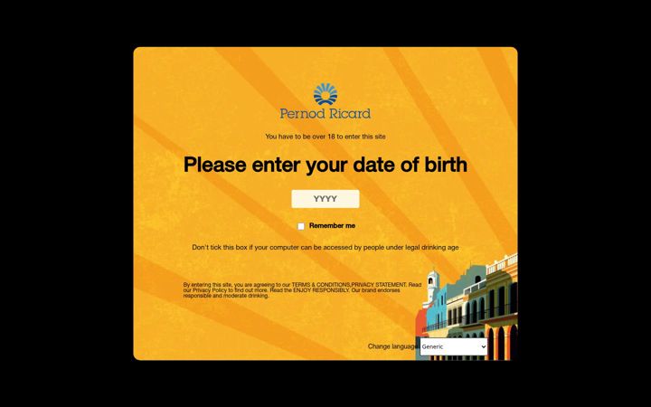 Screenshot of havana-club.com