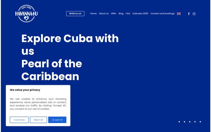 Screenshot of havanna4u.com