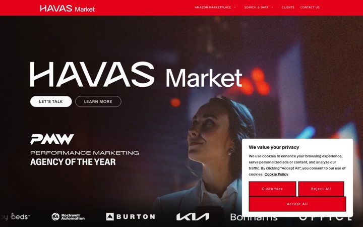 Screenshot of havasmarket.co.uk
