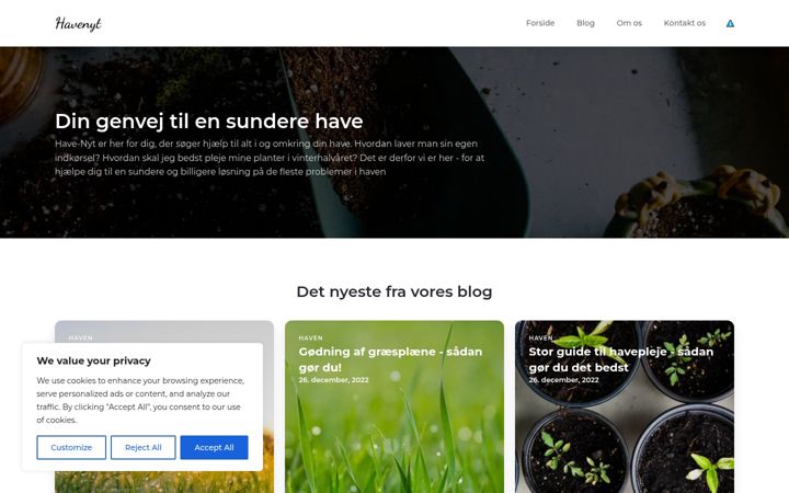 Screenshot of have-nyt.dk