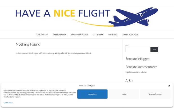 Screenshot of haveaniceflight.se