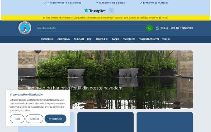 Screenshot of havedamscenter.dk