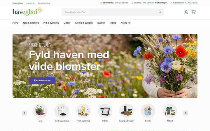 Screenshot ta' haveglad.dk
