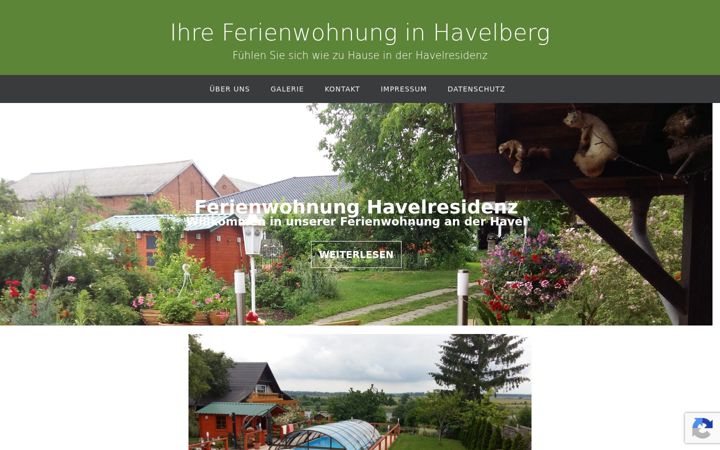 Screenshot of havel-residenz.de