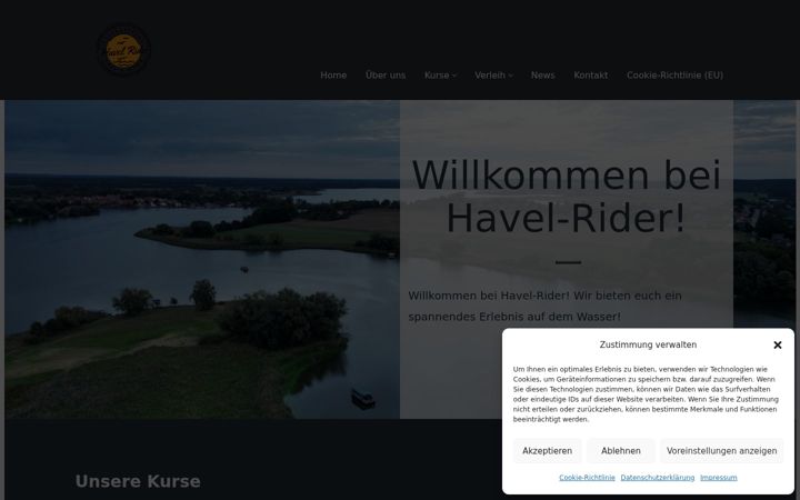 Screenshot of havel-rider.de