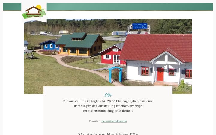 Screenshot von havelhaus.de