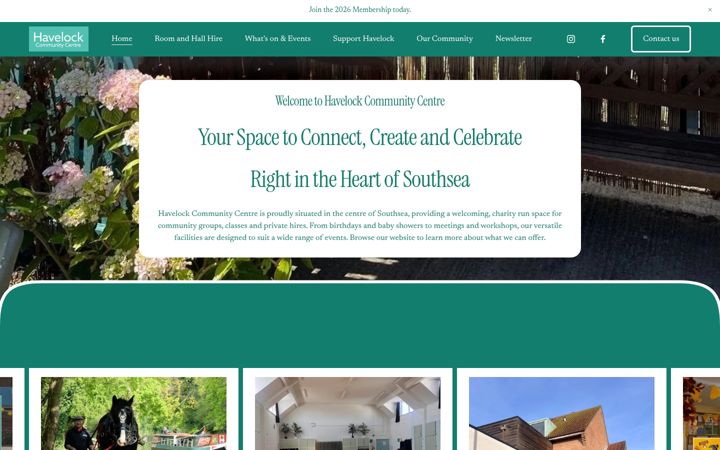 Screenshot of havelockcc.co.uk